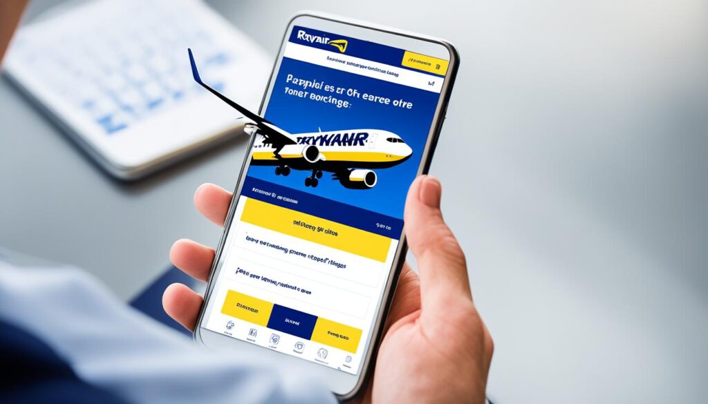 Ryanair flight change online