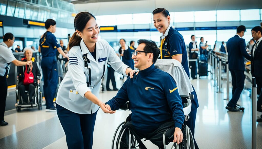 Singapore Airlines Wheelchair Assistance