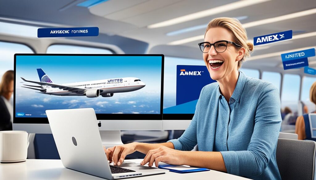 booking united flights with amex points